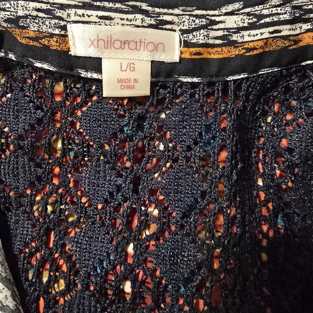 Xhilaration Multicolor Patterned Tunic - Picture 3 of 3